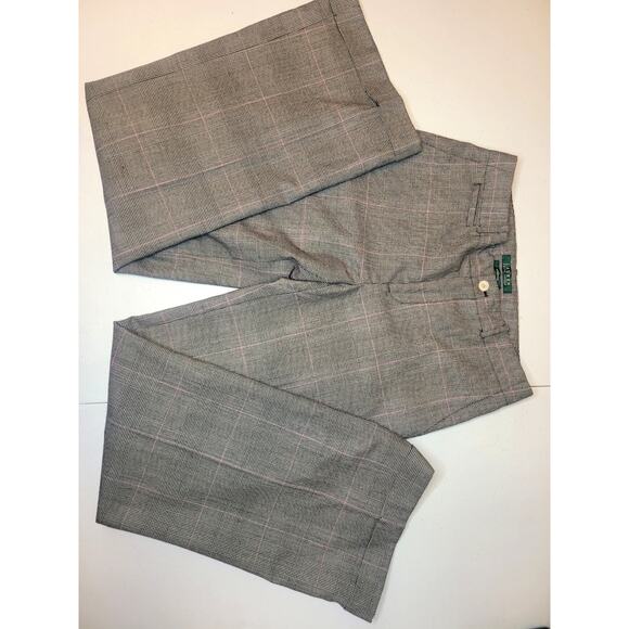 Lauren Ralph Lauren Andover 100% Wool Pants Lined Sz 2 Wide Leg Academia Preppy - Picture 3 of 16
